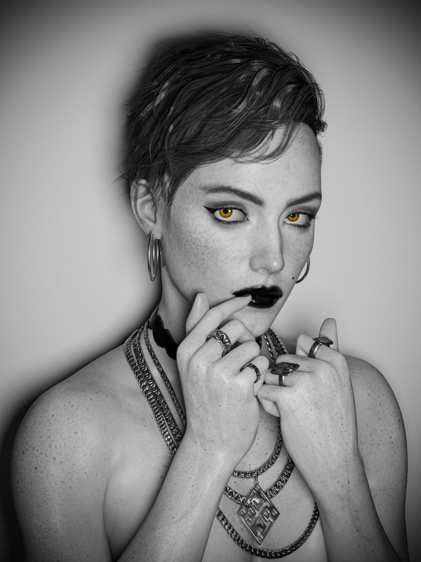 Aurore Cassel - Eyes 11x17" cyberpunk