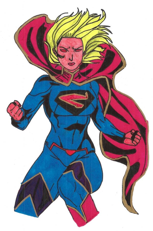 Full color supergirl 8 by 10