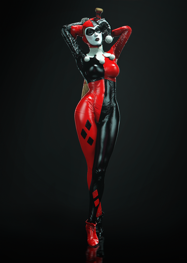 Wildy's Harley Quinn pose remake 11x17"