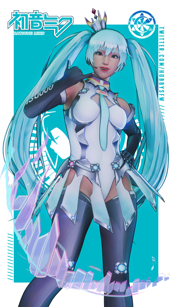 Luna - Miku 11x17" marvel rivals