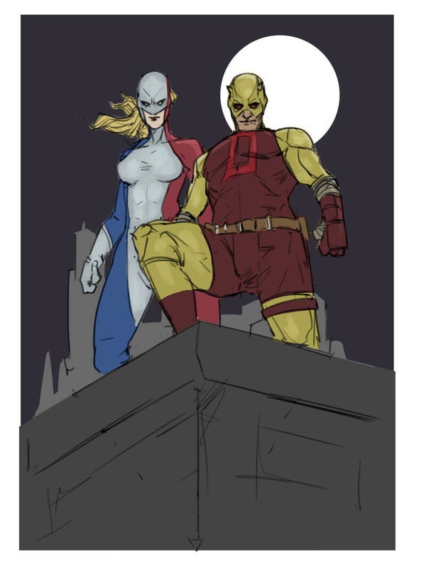 Promotional piece Bellerophon and Daredevil 8 by 10