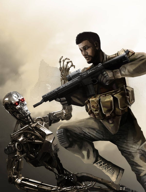 Promotional piece  Private Phill Cure vs the T-800