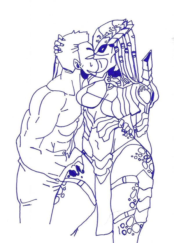 Female predator love 8 by 10