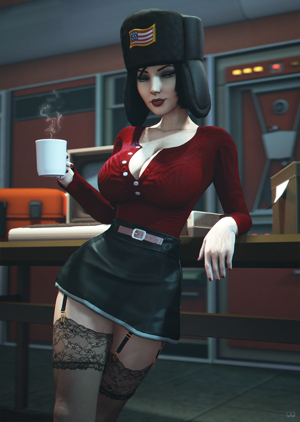 Elizabeth warming up 11x17"