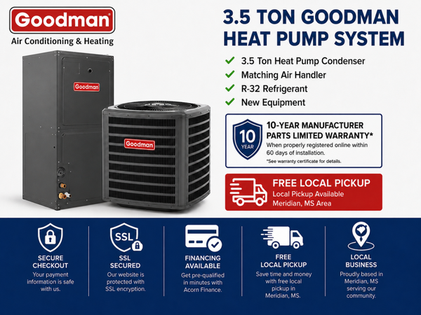 3.5  Ton Goodman Heat Pump System