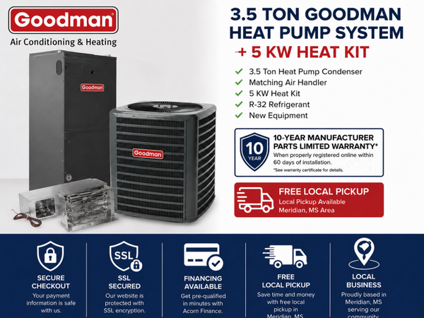 3.5  Ton Goodman Heat Pump System (Copy)