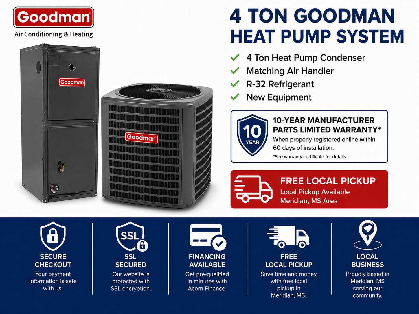 4 Ton Goodman Heat Pump