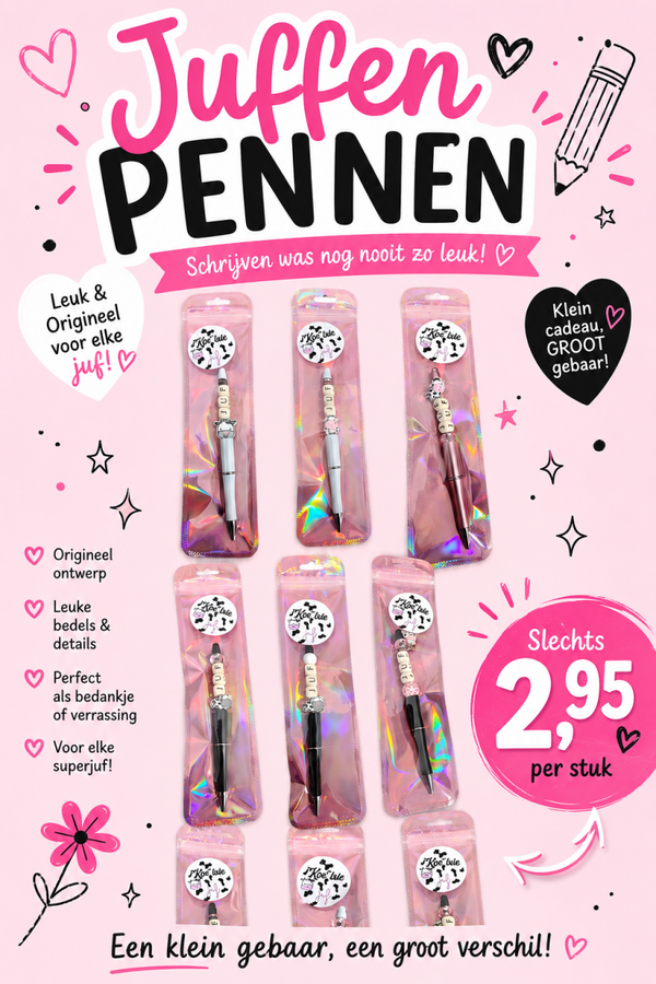 Pennen voor de juf