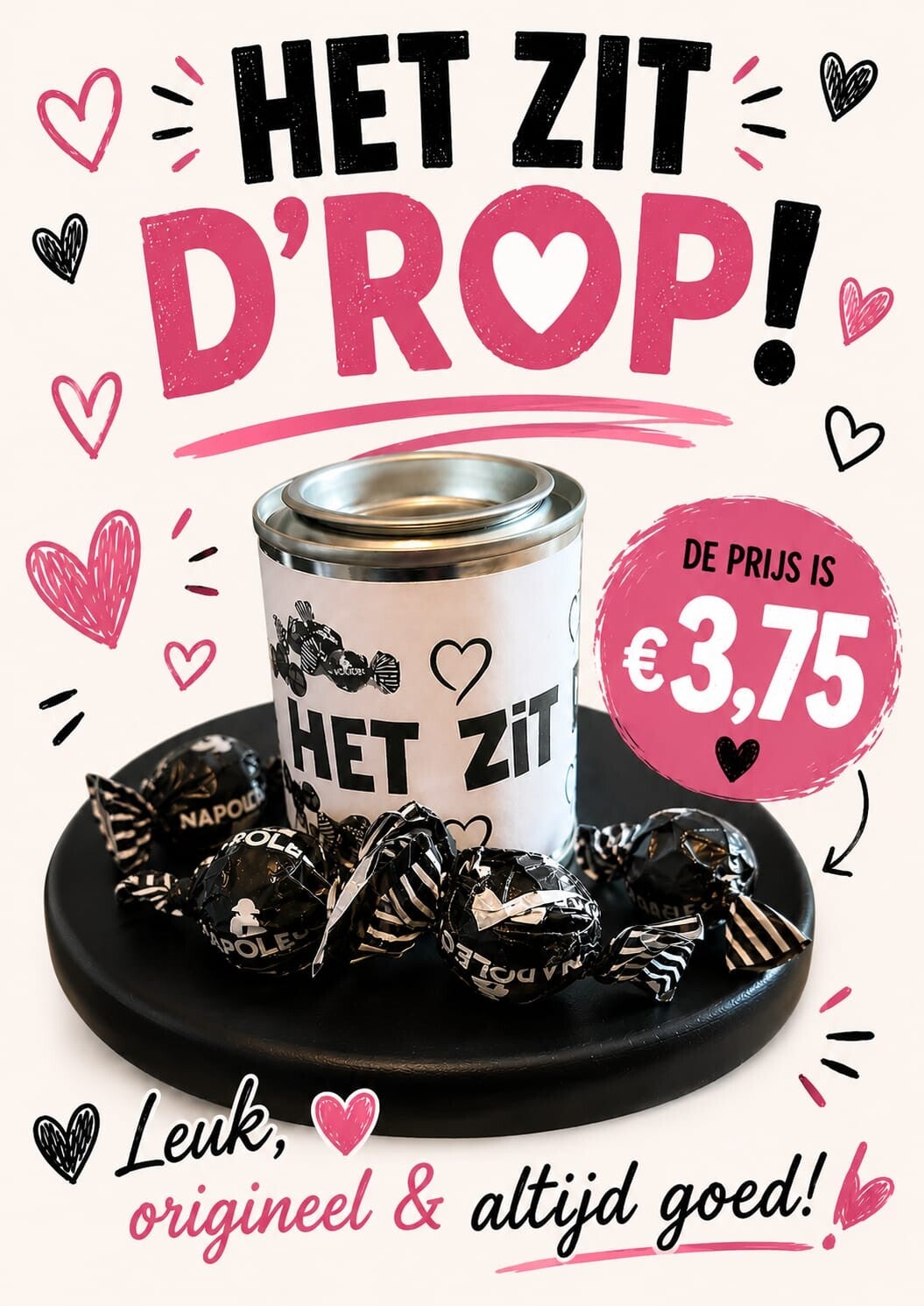 Blikje het zit d'rop