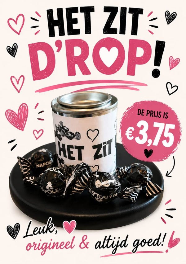 Blikje het zit d'rop