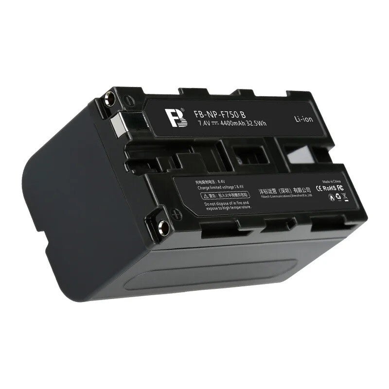 FB NP-F750 Batterij – 4400mAh – 32.5Wh – Geschikt voor Sony Camera’s, Videolampen en Lemorele R100/R100 Plus
