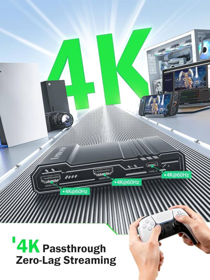 Lemorele AC09 4K@60Hz Capture Card