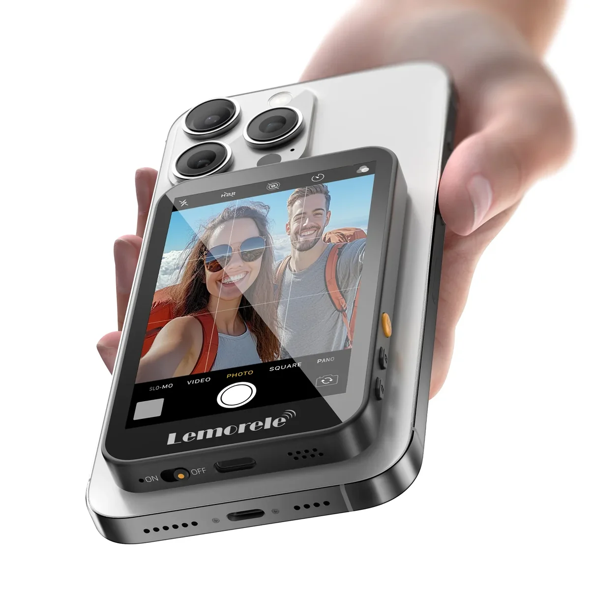 Lemorele R600 Draadloze Vlog-Monitor iPhone & Android