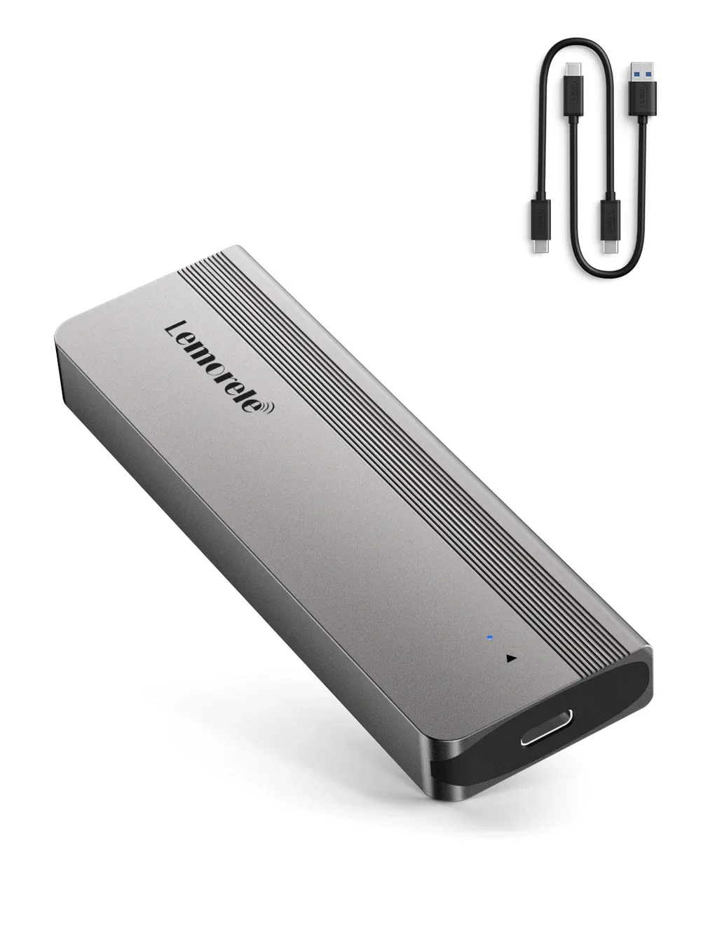 Lemorele SD2L M.2 NVMe Portable SSD Enclosure - USB-C 3.1 Gen 2 - High-Speed Draagbare Opslag