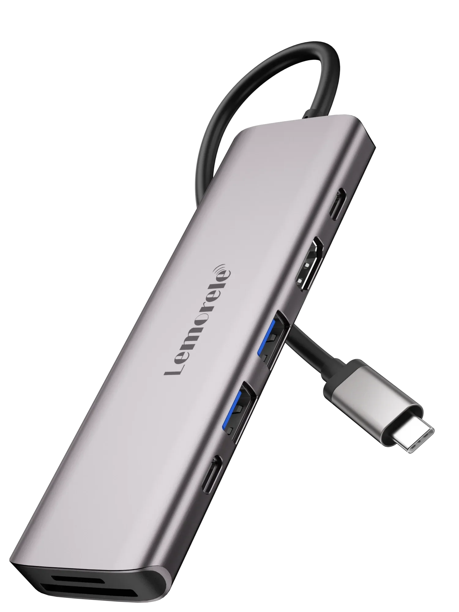 Lemorele TC45 – 7-in-1 USB-C Hub – HDMI 4K@60Hz