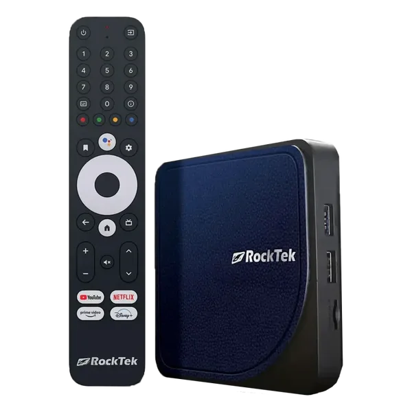 RockTek G2 Google Certified Android TV Box - 4/32GB - WiFi 6