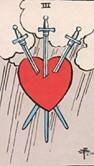 Zwaarden 3: verdriet, gekwetst en liefdesverdriet.