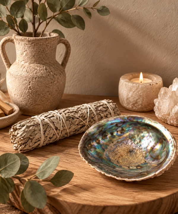Saliebundel & Abalone Schelp – Fris Reinigingsritueel voor Lente & Nieuwe Energie