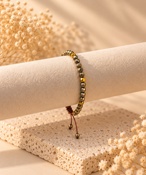 Nieuw! Pyriet armband