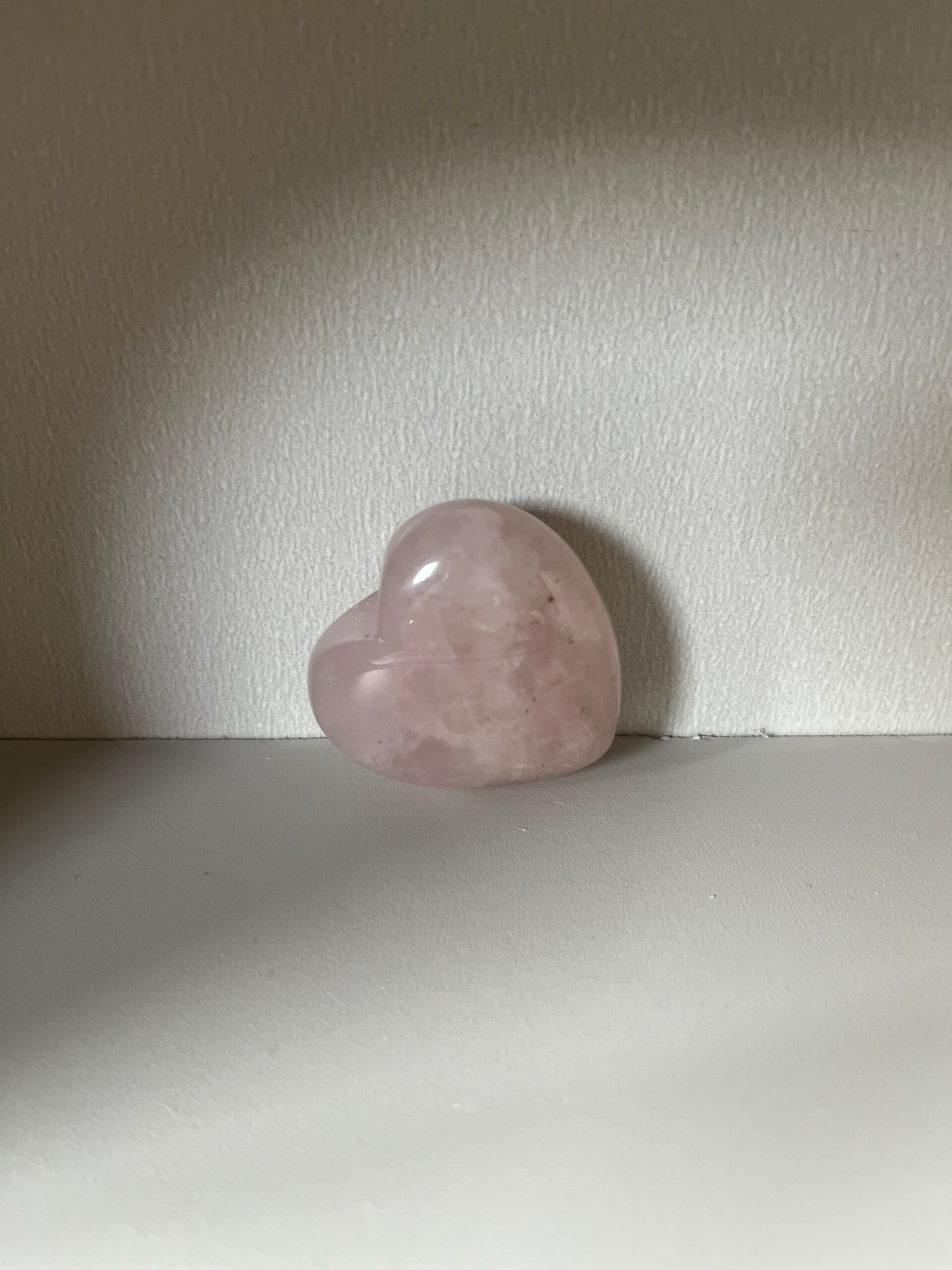 Rozenkwarts hartje 4 cm