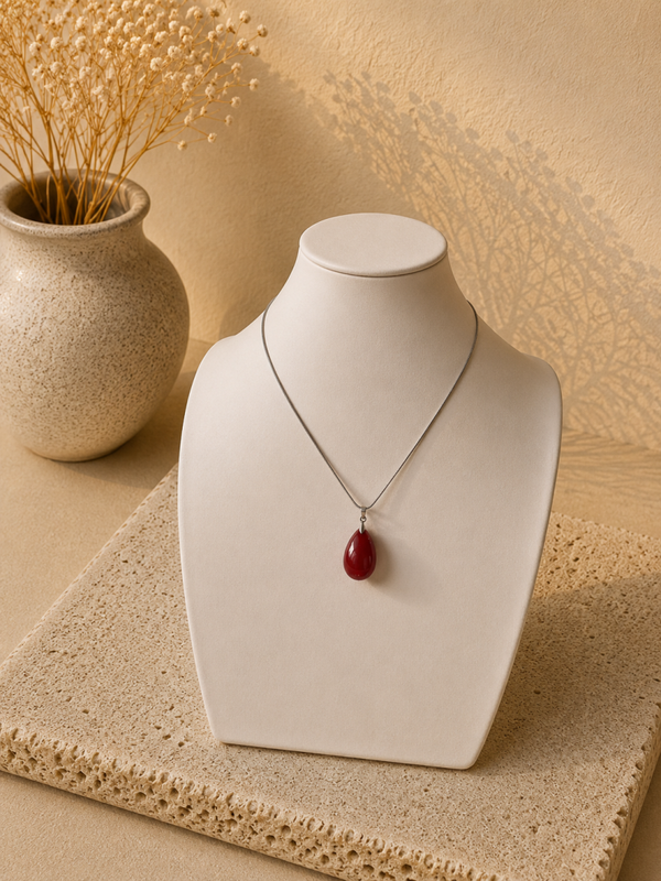 Zilveren Ketting met Carneool Hanger