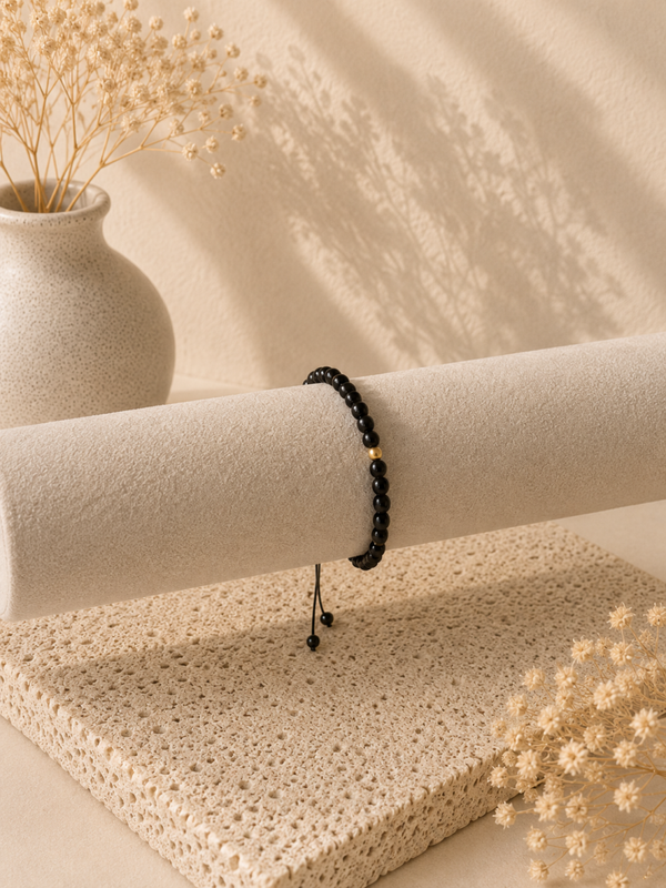 Obsidiaan Kralenarmband