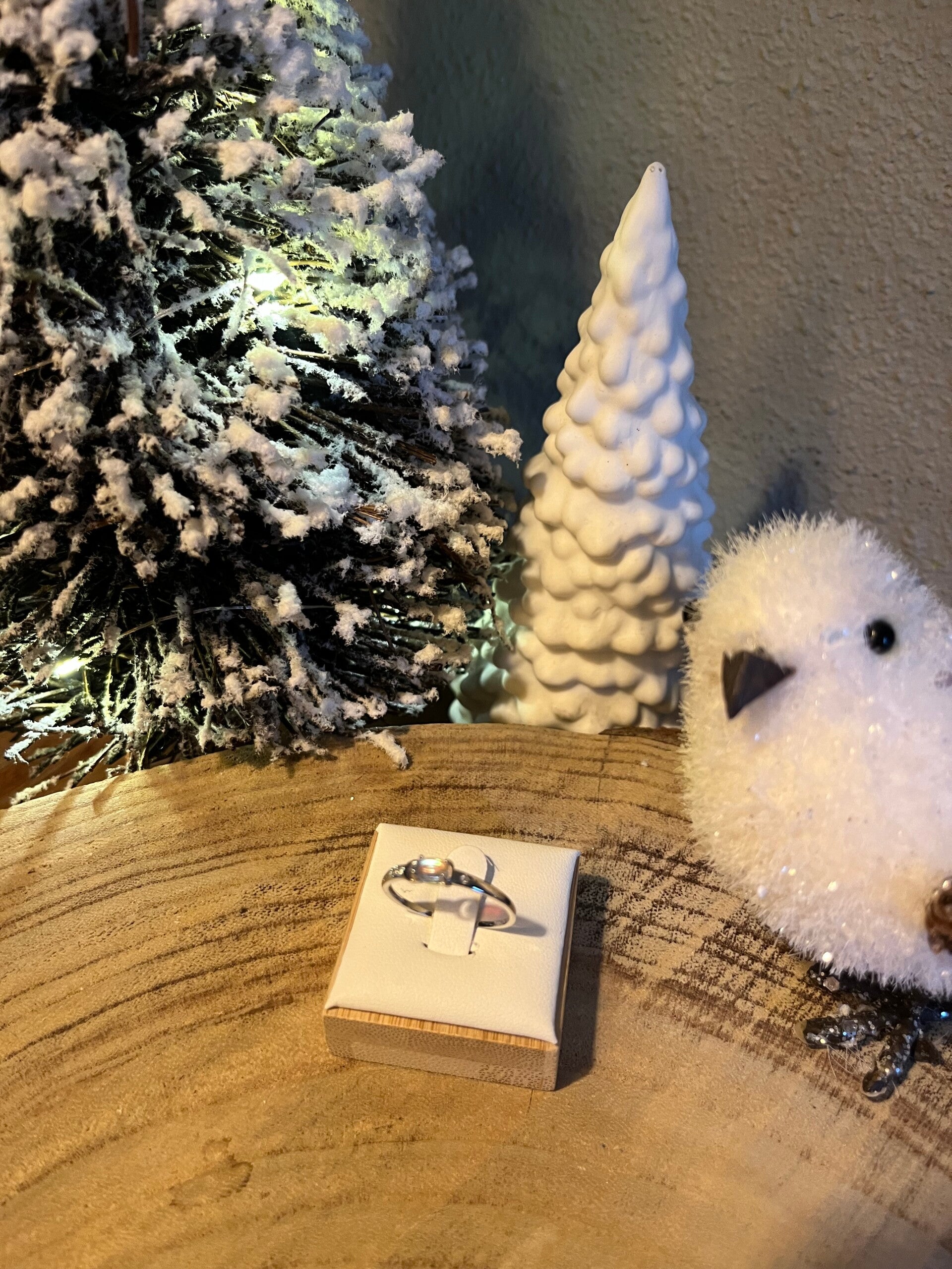 Zilveren Maansteen ring