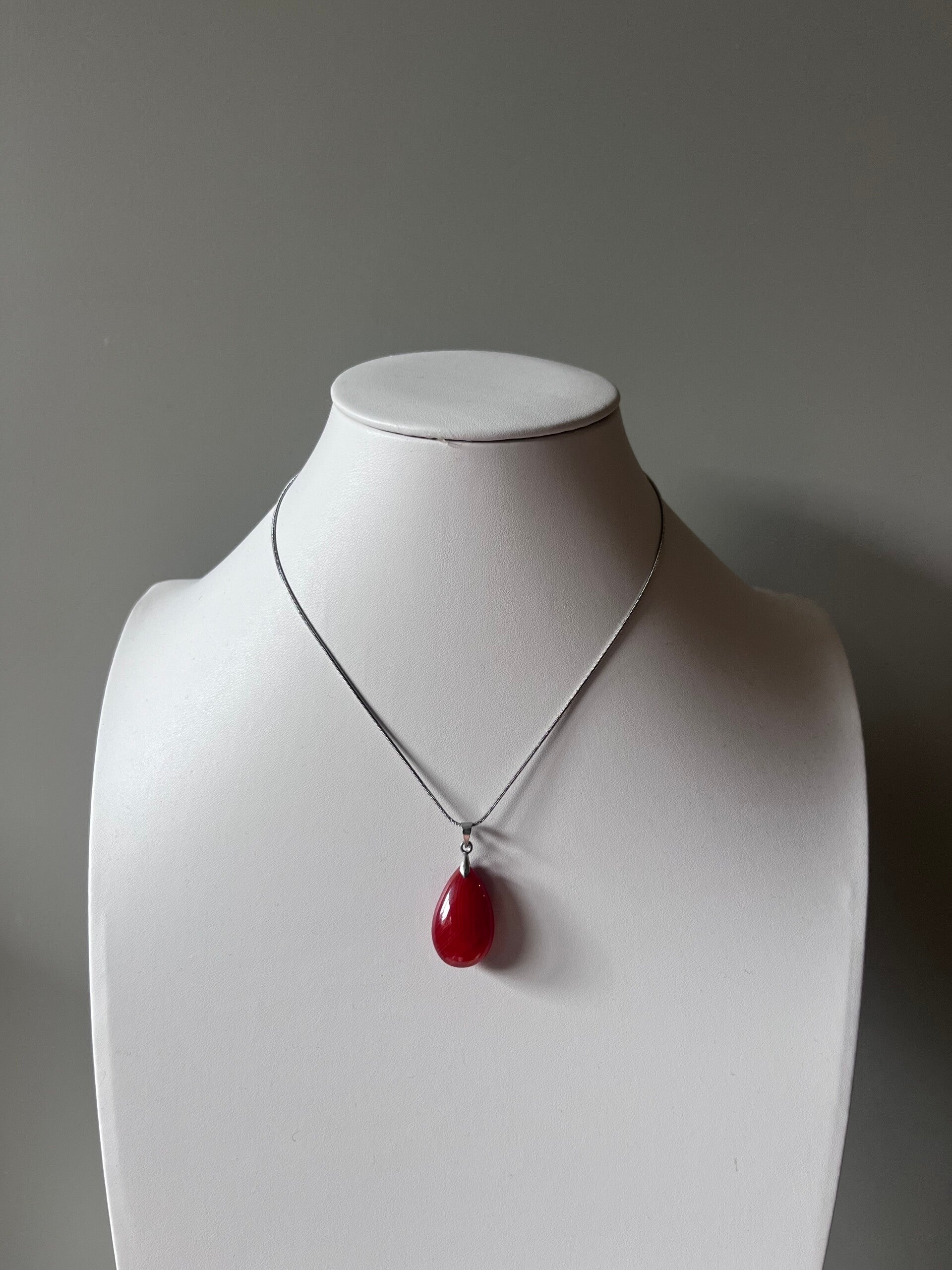 Zilveren Ketting met Carneool Hanger