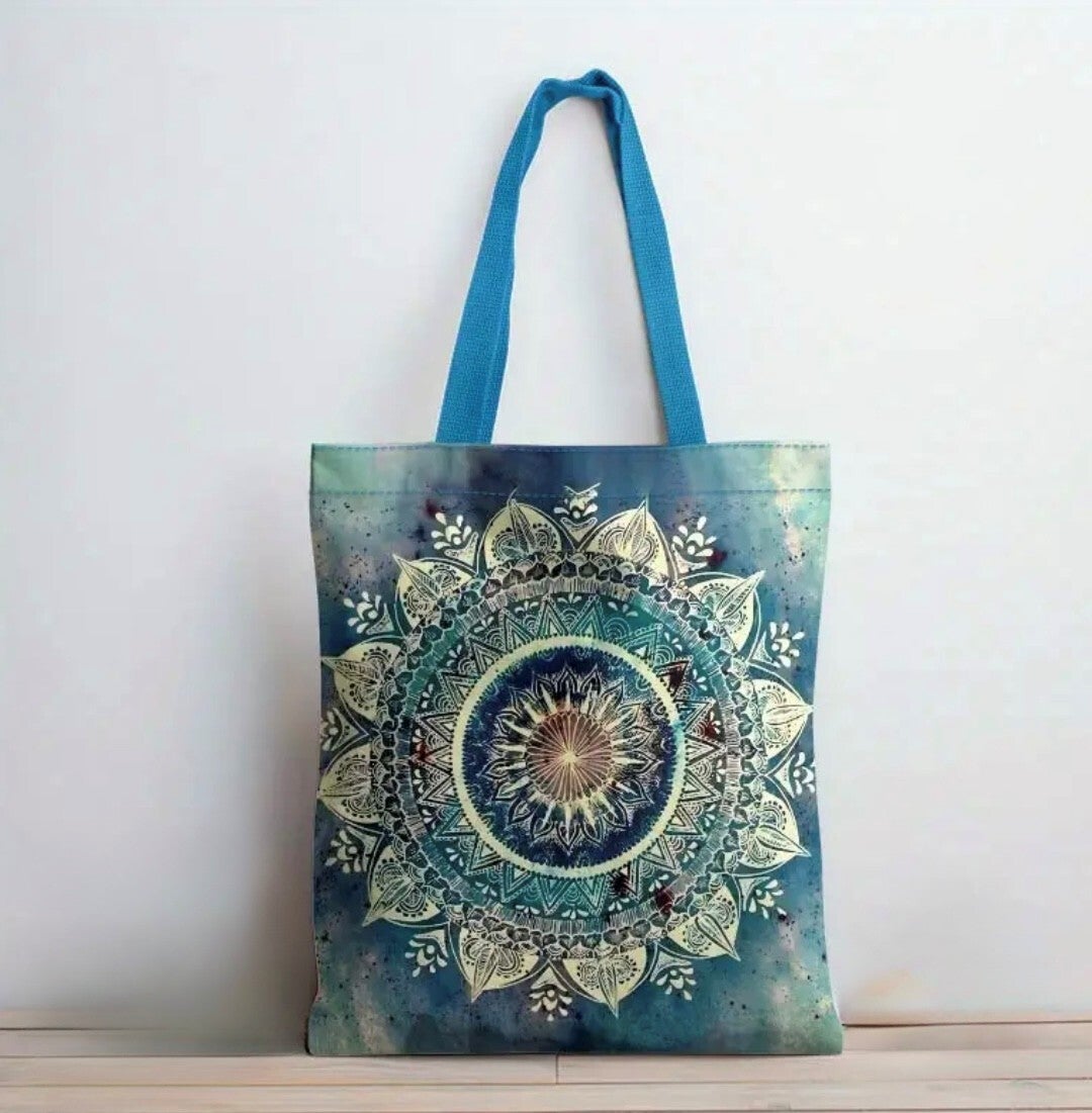 Mandala canvas tas