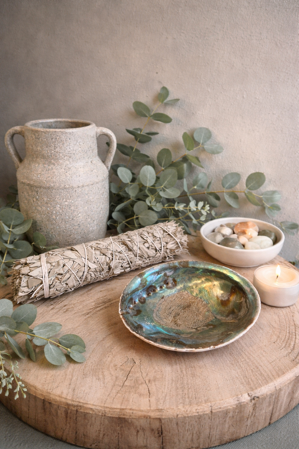 Saliebundel & Abalone Schelp – Fris Reinigingsritueel voor Lente & Nieuwe Energie