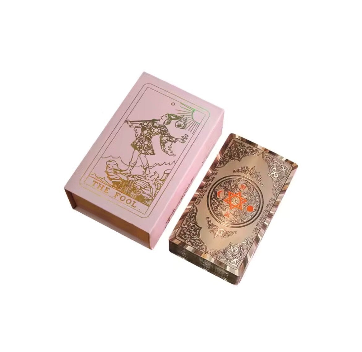 Gouden Rosé Tarotkaarten Set