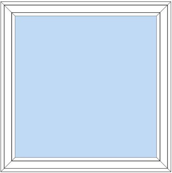 Raam 1 vak vast glas B=500-1000 x H=2001-2500