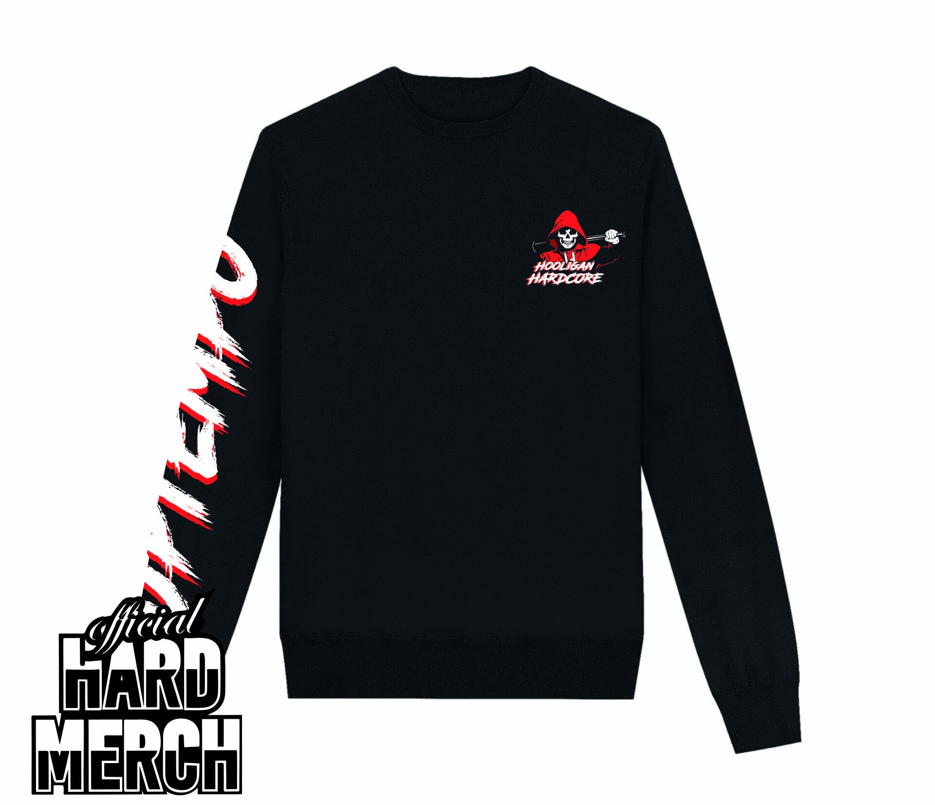 Hooligan hardcore bat side print - sweater