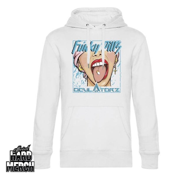 OCULATORZ FUNKY PILLS HOODIE WHITE