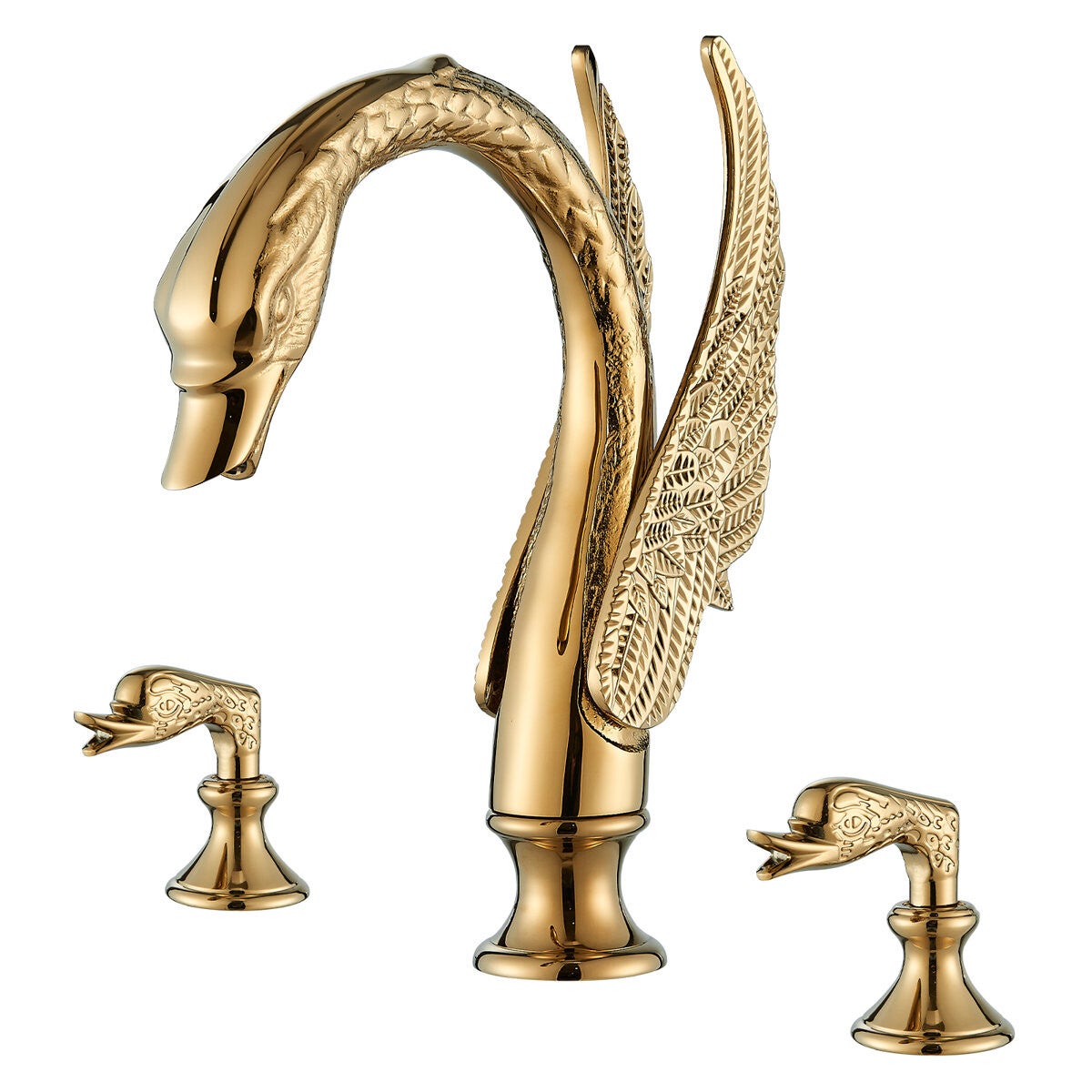 Bathroom Faucet-Luxury Swan Shape