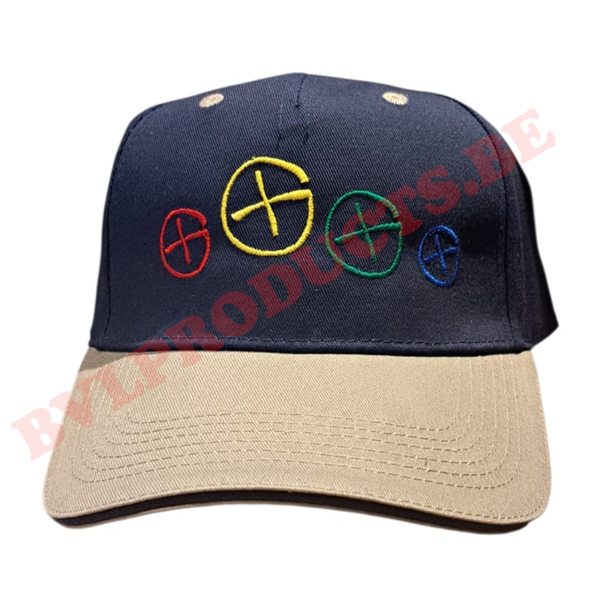 Caps geborduurd "Global gc 4 kleuren" logo