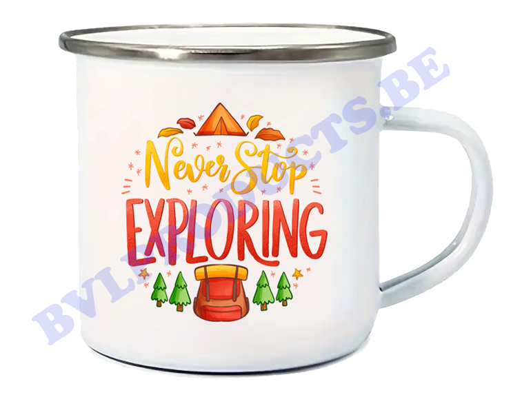 Robuuste geëmailleerde mok