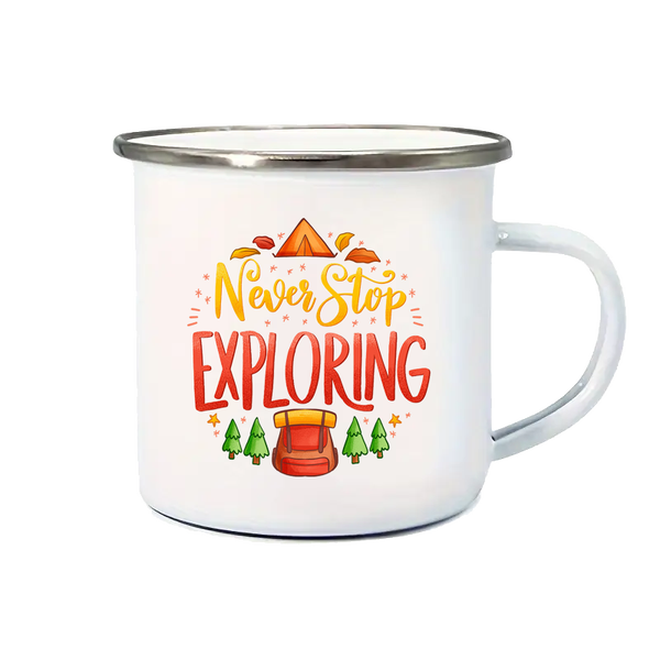 Robuuste geëmailleerde mok