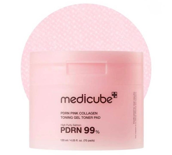 -MediCube PDRN PINK COLLAGEN TONING GEL TONER PAD