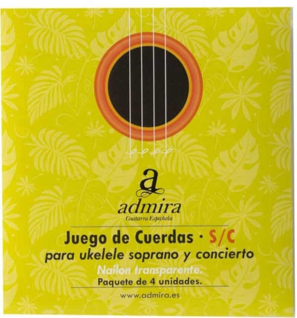 Juego de cuerdas para ukelele soprano y concierto