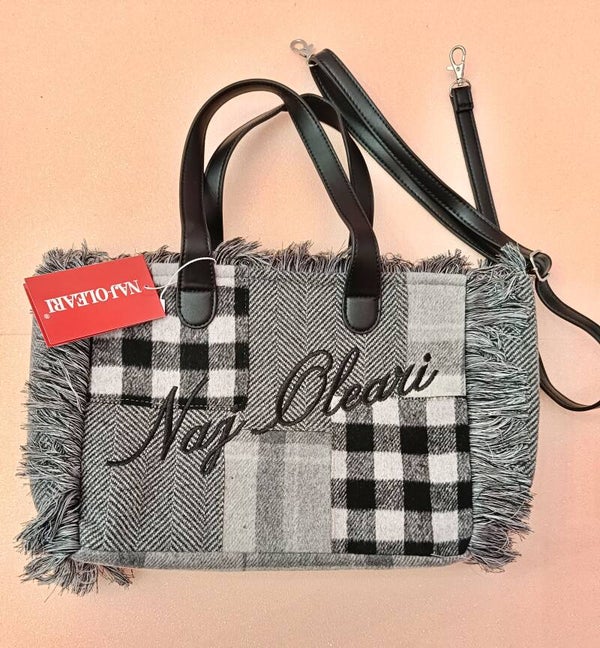 Borsa da donna L nero/scozzese