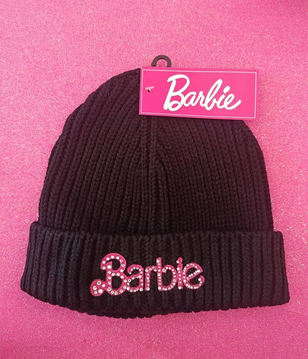 Cappello da ragazza di Barbie nero/ brillantini