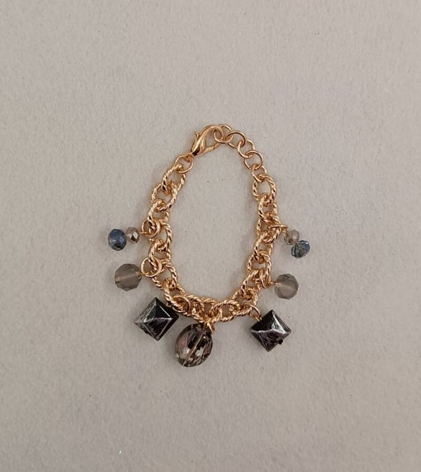 Bracciale a catena con pendenti dalle varie sfumature