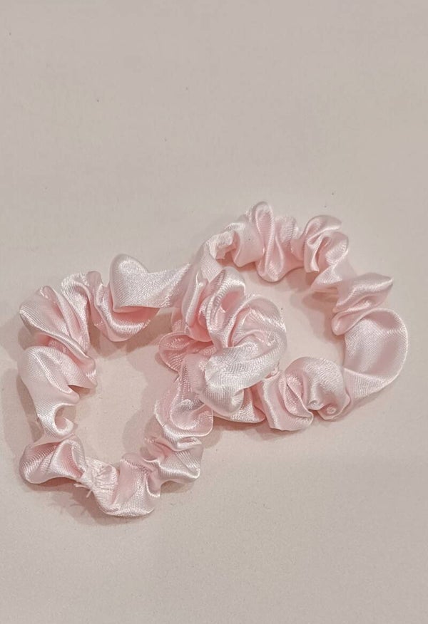 Elastici per capelli rosa cipria