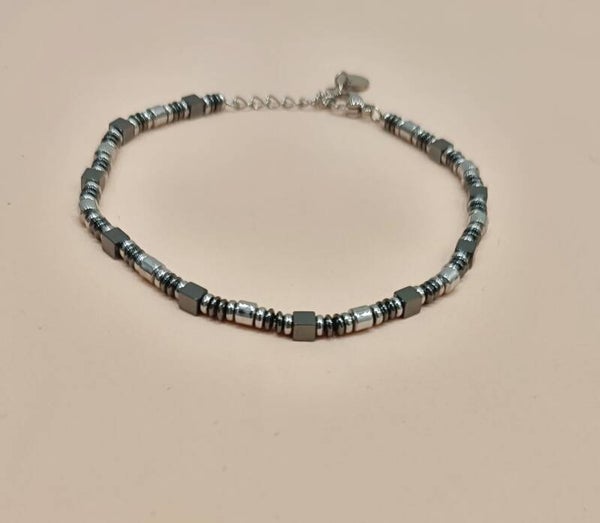 Bracciale quadrati fumé