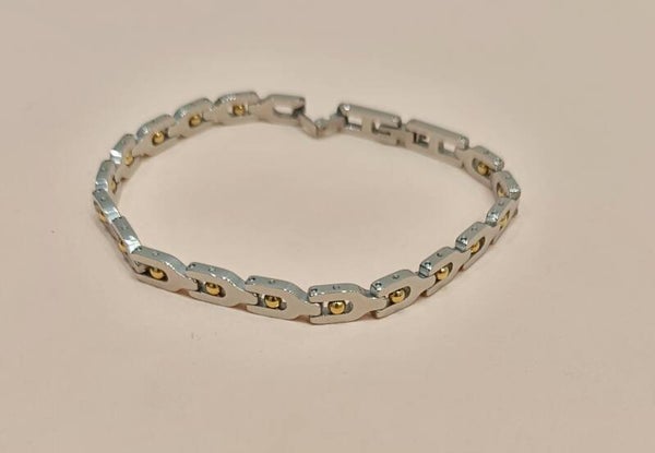 Bracciale da uomo Silver/Gold