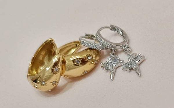 Orecchini combo GOLD STAR