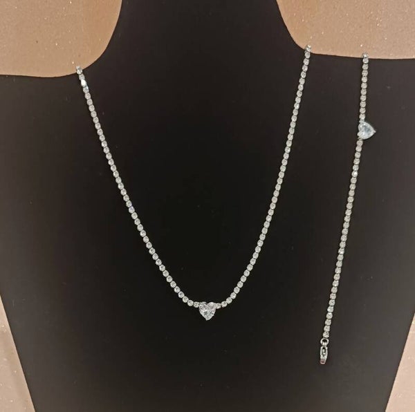 Parure Crystal heart