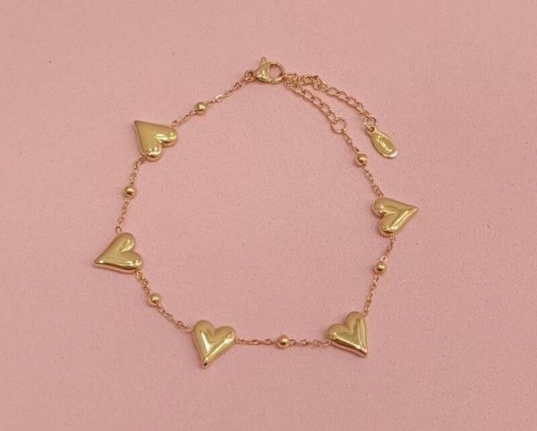 Bracciale Gold hearts