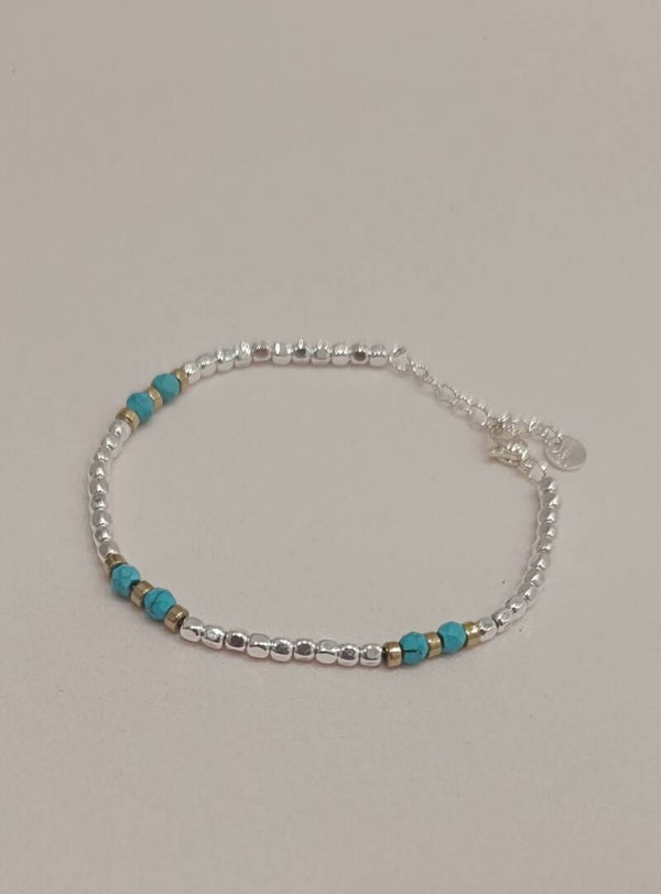 Bracciale con coralli turchesi